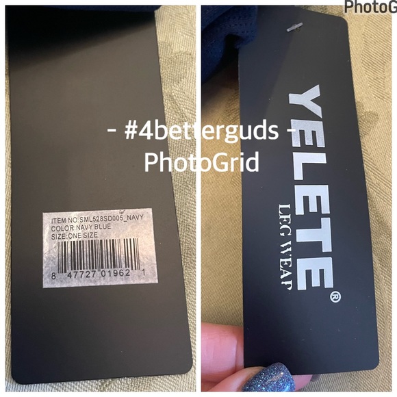 NEW Yelete Insulated Fleece Lined Stretch Seamless Slim Leggings Navy One Size - Picture 4 of 16